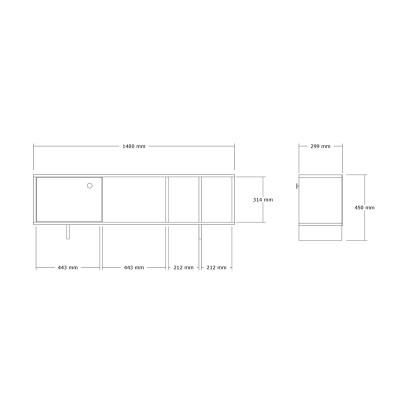 Έπιπλο τηλεόρασης Art Maison Applin σε sonoma απόχρωση 140x29x45εκ Έπιπλο τηλεόρασης Art Maison Applin σε sonoma απόχρωση 140x29x45εκ