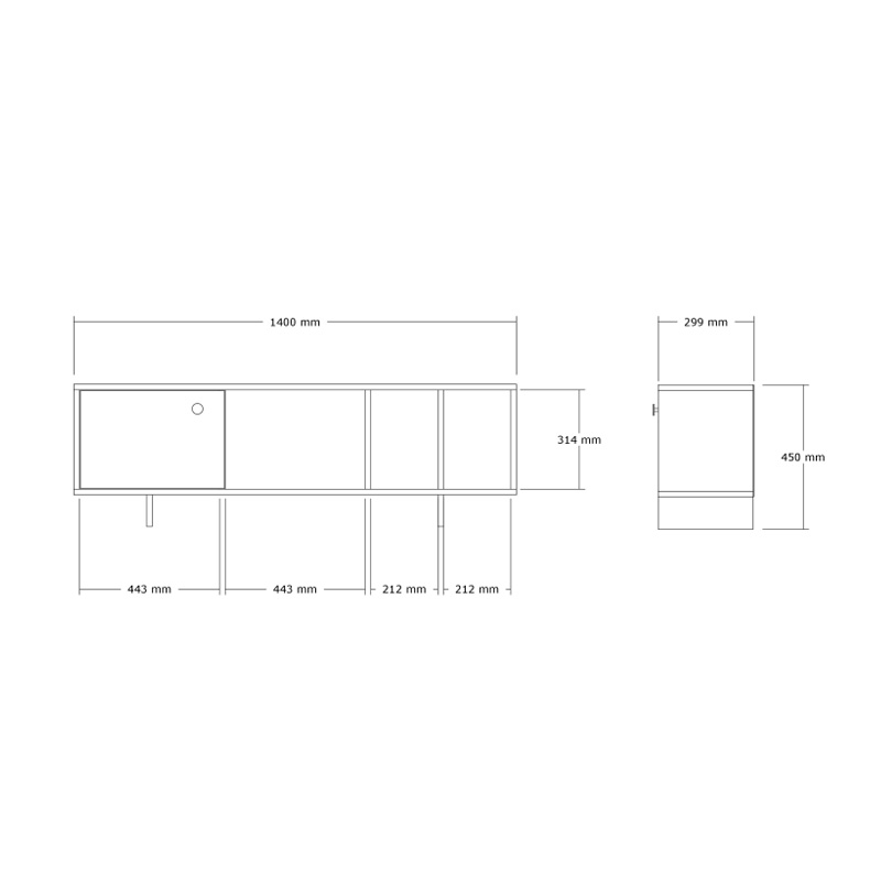 Έπιπλο τηλεόρασης Art Maison Applin σε sonoma απόχρωση 140x29x45εκ Έπιπλο τηλεόρασης Art Maison Applin σε sonoma απόχρωση 140x29x45εκ