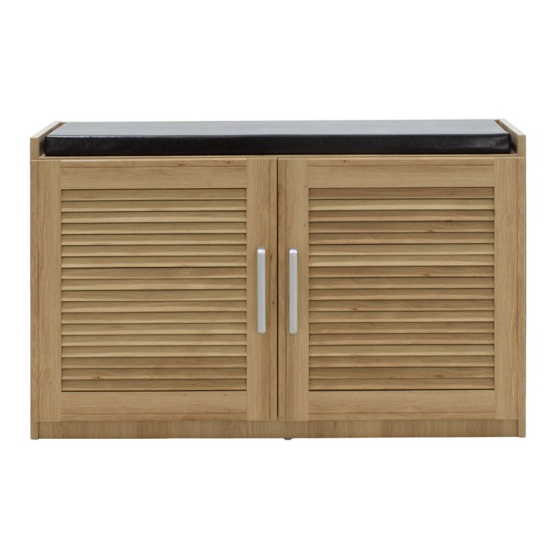 Παπουτσοθήκη-Σκαμπό με μαξιλάρι Art Maison Sebring - Natural (94x34,5x60εκ.)