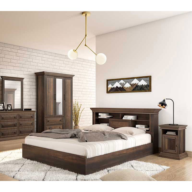 Κρεβάτι Art Maison Πίζα - Walnut (Για στρώμα 160x200εκ) Κρεβάτι Art Maison Πίζα - Walnut (Για στρώμα 160x200εκ)