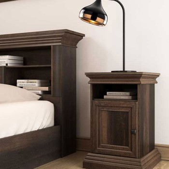 Κομοδίνο Art Maison Πίζα - Walnut (40x40x61εκ)