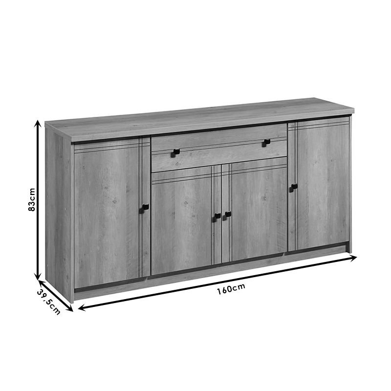 Μπουφές Art Maison Mansfield - Natural (160x39.5x83εκ.)