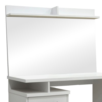 Κονσόλα με καθρέπτη και σκαμπό Art Maison Alamosa - White (90.5x39.5x75εκ.) Κονσόλα με καθρέπτη και σκαμπό Art Maison Alamosa - White (90.5x39.5x75εκ.)