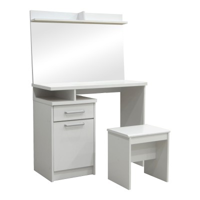 Κονσόλα με καθρέπτη και σκαμπό Art Maison Alamosa - White (90.5x39.5x75εκ.) Κονσόλα με καθρέπτη και σκαμπό Art Maison Alamosa - White (90.5x39.5x75εκ.)