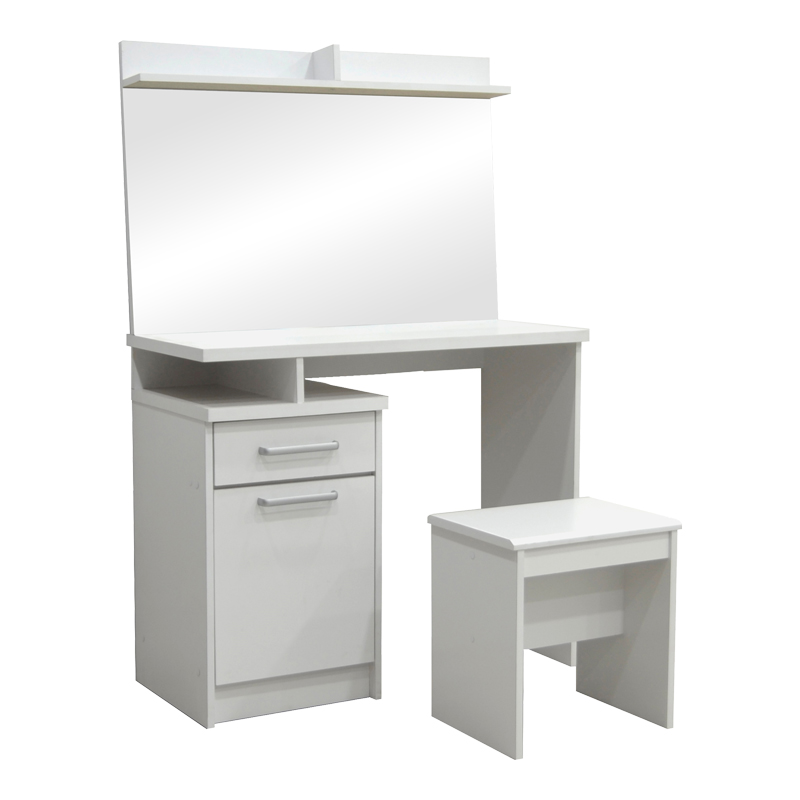 Κονσόλα με καθρέπτη και σκαμπό Art Maison Alamosa - White (90.5x39.5x75εκ.) Κονσόλα με καθρέπτη και σκαμπό Art Maison Alamosa - White (90.5x39.5x75εκ.)