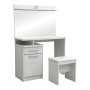 Κονσόλα με καθρέπτη και σκαμπό Art Maison Alamosa - White (90.5x39.5x75εκ.)