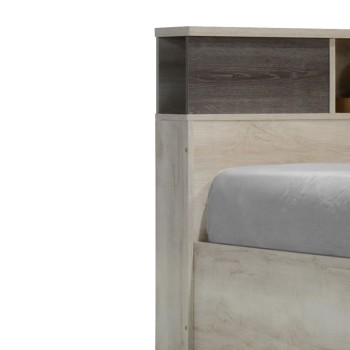 Κρεβάτι διπλό Art Maison Cloyster σε χρώμα castilo oak 140x200εκ