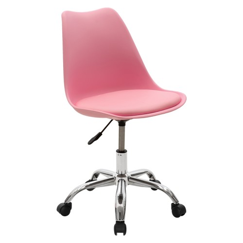Καρέκλα γραφείου Art Maison Greco - Pink (48x57x80-93εκ)