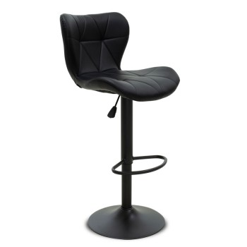 Σκαμπό μπαρ Art Maison Trapani - Black (46x47x90-111εκ.)