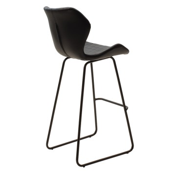 Σκαμπό μπαρ Art Maison Baone - Black (48x51x103εκ.)