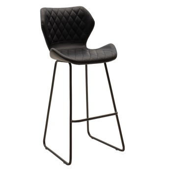 Σκαμπό μπαρ Art Maison Baone - Black (48x51x103εκ.)