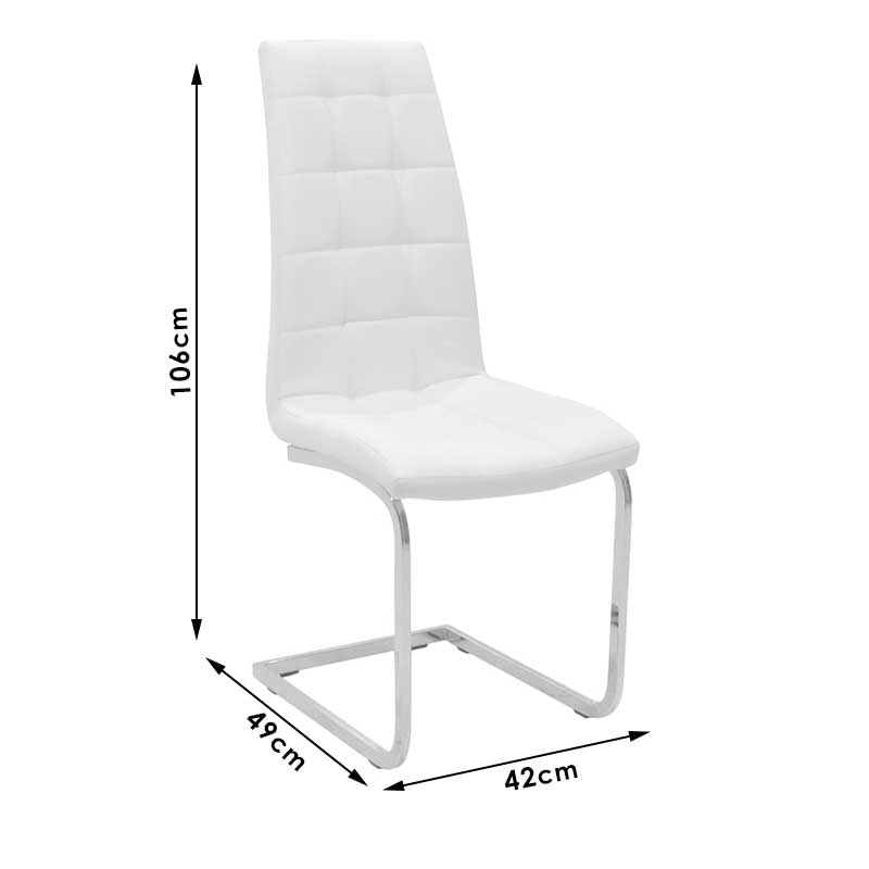 Καρέκλα Art Maison Albanella - White (42x49x106εκ)