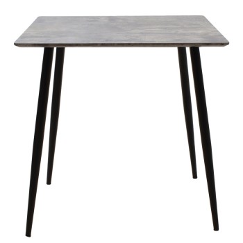 Τραπέζι Art Maison Villafalletto - Gray Black (70x70x75εκ.)