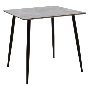 Τραπέζι Art Maison Villafalletto - Gray Black (70x70x75εκ.)