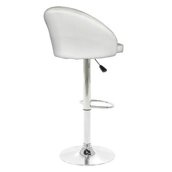 Σκαμπό μπαρ Art Maison Potenza - White Silver (52x53x109εκ.)