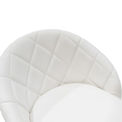 Σκαμπό μπαρ Art Maison Potenza - White Silver (52x53x109εκ.)