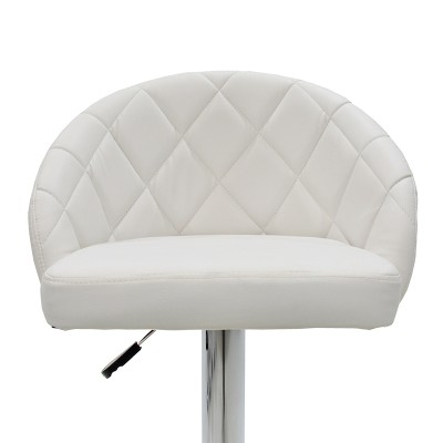 Σκαμπό μπαρ Art Maison Potenza - White Silver (52x53x109εκ.)