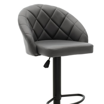 Σκαμπό μπαρ Art Maison Potenza - Black (52x53x109εκ.)