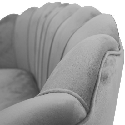 Καναπές 2θέσιος Art Maison Volbeat βελούδο γκρι 134x70x77εκ