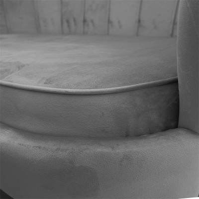 Καναπές 2θέσιος Art Maison Volbeat βελούδο γκρι 134x70x77εκ