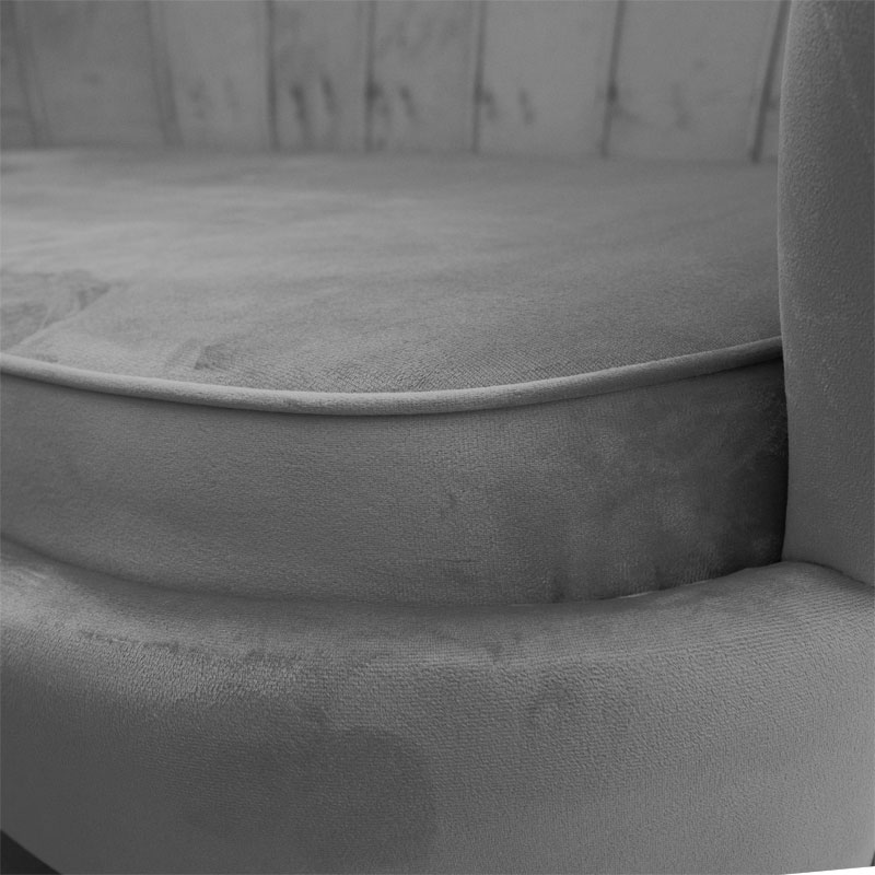 Καναπές 2θέσιος Art Maison Volbeat βελούδο γκρι 134x70x77εκ