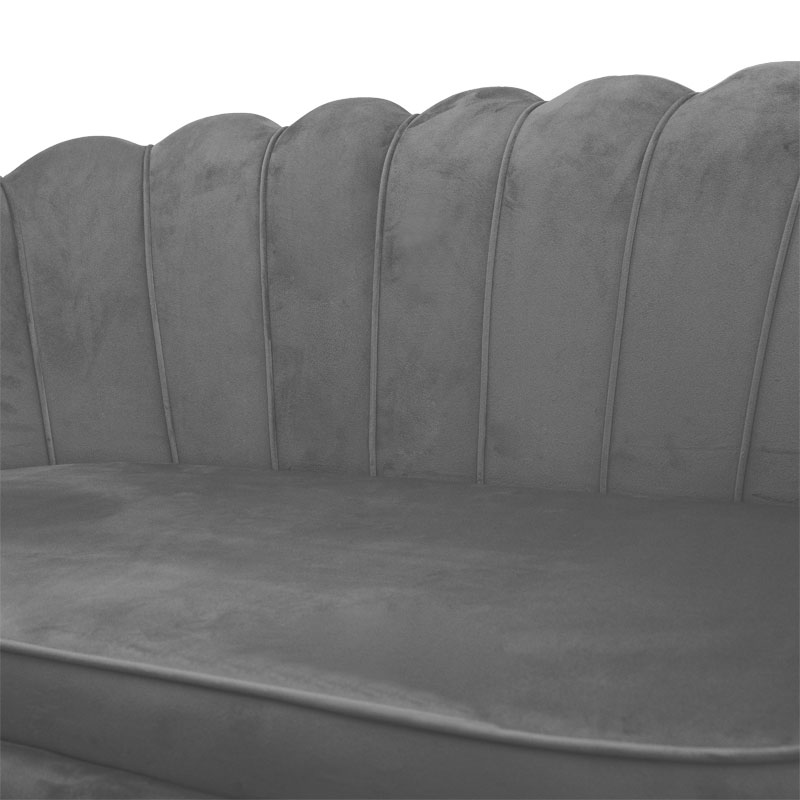 Καναπές 2θέσιος Art Maison Volbeat βελούδο γκρι 134x70x77εκ