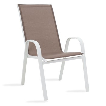 Καρέκλα Κήπου Art Maison Veneto - White Brown (55x75x95εκ.)