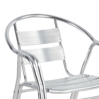 Πολυθρόνα Art Maison Cobalt στοιβαζόμενη χρωμίου αλουμίνιο 58x64x75εκ