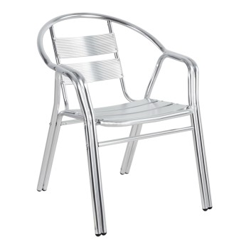 Πολυθρόνα Art Maison Cobalt στοιβαζόμενη χρωμίου αλουμίνιο 58x64x75εκ