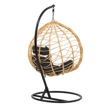 Κούνια Art Maison Lissabona - Black Beige (109x119x195εκ)