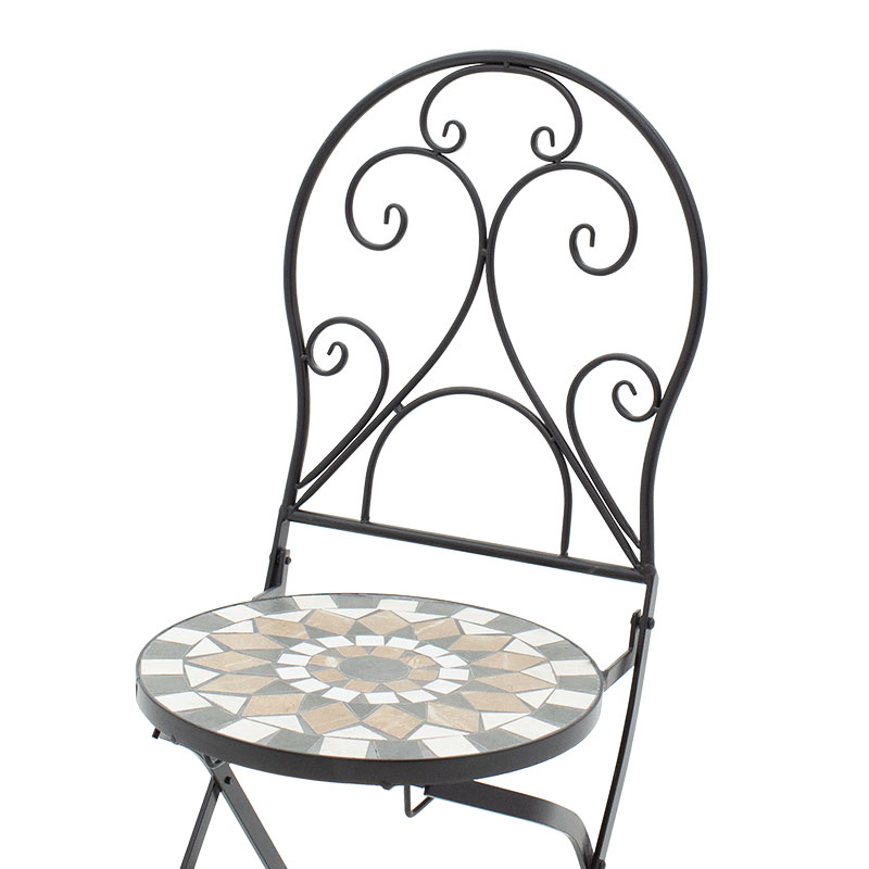 Τραπεζαρία κήπου 3 Τεμαχίων Art Maison Perugia - Black