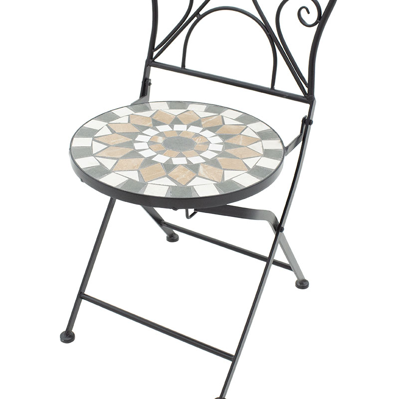 Τραπεζαρία κήπου 3 Τεμαχίων Art Maison Perugia - Black