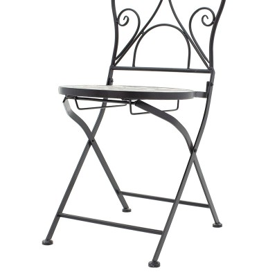 Τραπεζαρία κήπου 3 Τεμαχίων Art Maison Perugia - Black