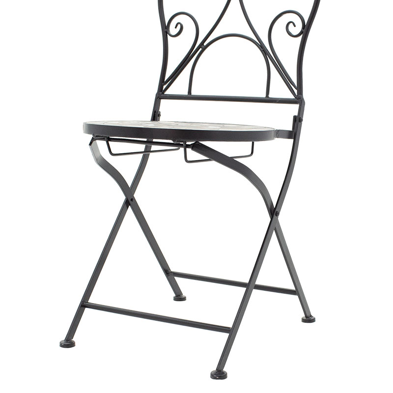 Τραπεζαρία κήπου 3 Τεμαχίων Art Maison Perugia - Black