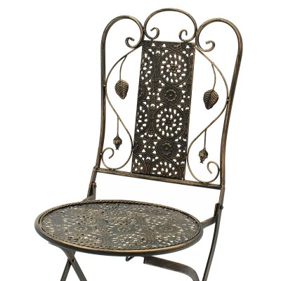 Τραπεζαρία κήπου 3 Τεμαχίων Art Maison Perugia - Copper (60x60x72εκ.)