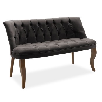 Καναπές Art Maison Nash 2θέσιος βελούδο γκρι-ανθρακί 123x65x73εκ