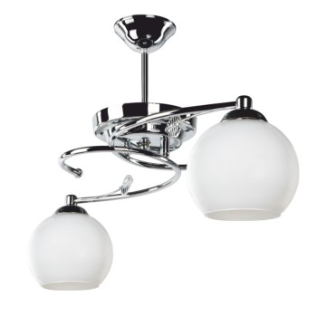 Φωτιστικό οροφής δίφωτο Art Maison Foligno - Silver White (Φ67x38εκ.)