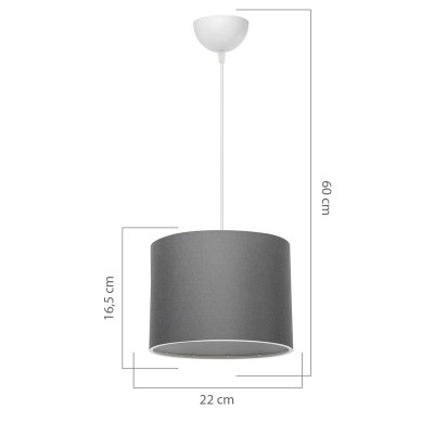 Φωτιστικό οροφής Art Maison Foligno - Gray White (Φ22x60εκ.) Φωτιστικό οροφής Art Maison Foligno - Gray White (Φ22x60εκ.)