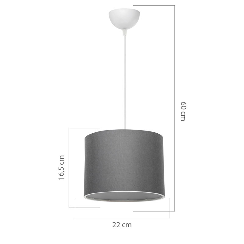 Φωτιστικό οροφής Art Maison Foligno - Gray White (Φ22x60εκ.) Φωτιστικό οροφής Art Maison Foligno - Gray White (Φ22x60εκ.)