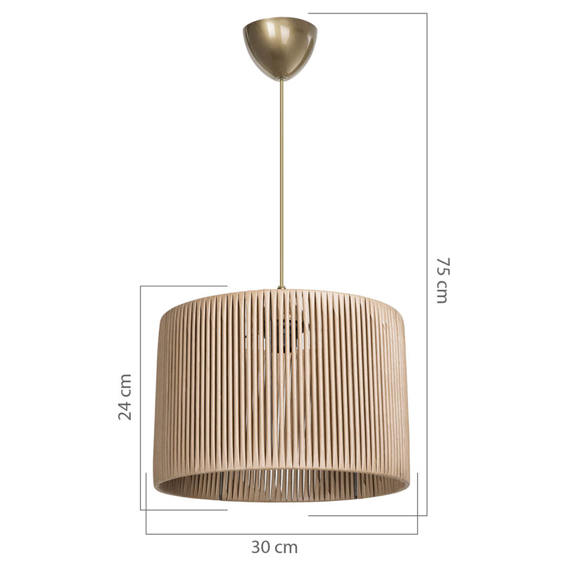 Φωτιστικό οροφής Art Maison Foligno - Natural (Φ30x75εκ.) Φωτιστικό οροφής Art Maison Foligno - Natural (Φ30x75εκ.)