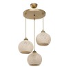 Φωτιστικό οροφής τρίφωτο Art Maison Μπαρλέτα - Beige (Φ40x75εκ)