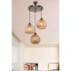 Φωτιστικό οροφής τρίφωτο Art Maison Μπαρλέτα - Brown (Φ40x75εκ)