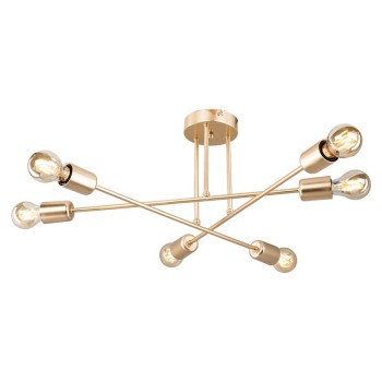 Φωτιστικό οροφής εξάφωτο Art Maison Cuneo - Gold (Φ61x25εκ)
