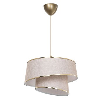 Φωτιστικό οροφής Art Maison Cuneo - Beige Brown Gold (Φ32,5x65εκ)