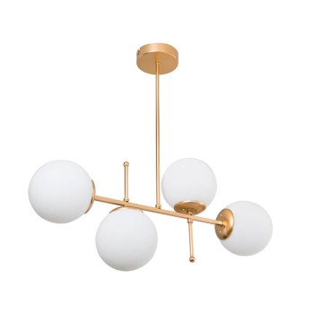 Φωτιστικό οροφής τετράφωτο Art Maison Cuneo - Gold (70x20x65εκ)