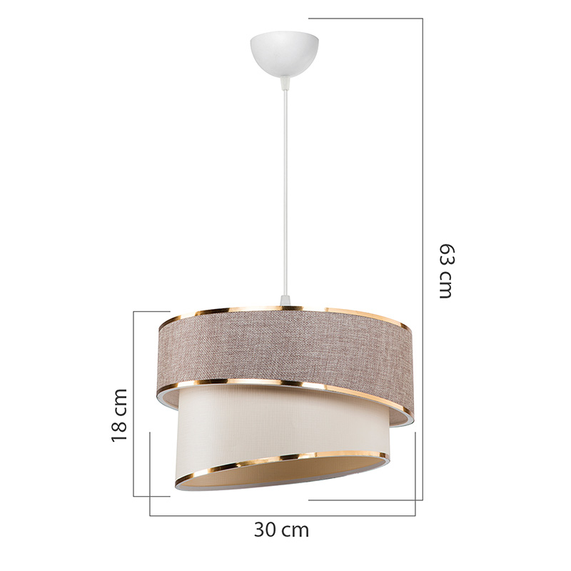 Φωτιστικό οροφής Art Maison Moncalieri - White Beige (Φ30x63εκ) Φωτιστικό οροφής Art Maison Moncalieri - White Beige (Φ30x63εκ)
