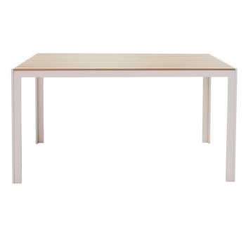 Τραπέζι κήπου Art Maison Ravenna - White Natural (140x80x72.5εκ)