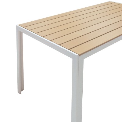 Τραπέζι κήπου Art Maison Ravenna - White Natural (140x80x72.5εκ)
