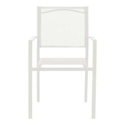 Πολυθρόνα Art Maison Bethany λευκό μέταλλο και λευκό textilene 54x54x86εκ Πολυθρόνα Art Maison Bethany λευκό μέταλλο και λευκό textilene 54x54x86εκ