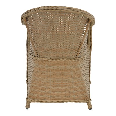 Πολυθρόνα κήπου Art Maison Scuttle rattan καφέ- textilene μπεζ 70x57x85εκ Πολυθρόνα κήπου Art Maison Scuttle rattan καφέ- textilene μπεζ 70x57x85εκ